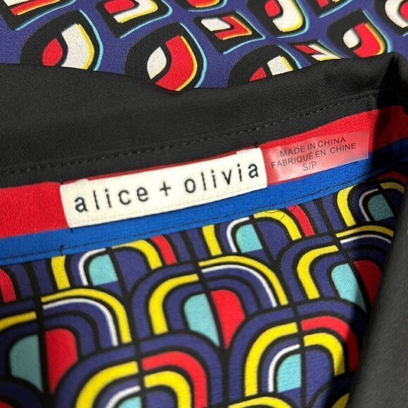 Alice + Olive Conner Handkerchief Shirt Dress Size Small  NEW - Picture 7 of 9